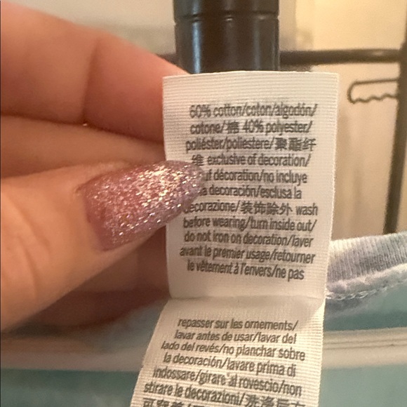 PINK Victoria's Secret Blue Tie-Dye Sweatshirt and jogger SET Size M/L EUC - Picture 3 of 6